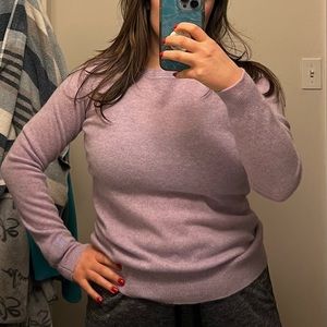 Tahari 100% Cashmere Lilac Sweater